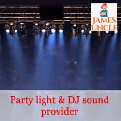 Party light and DJ Mr. Raja Ghosh in Pandapara Kalibari